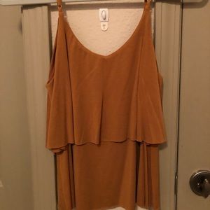 Burnt Orange Flowy Tank